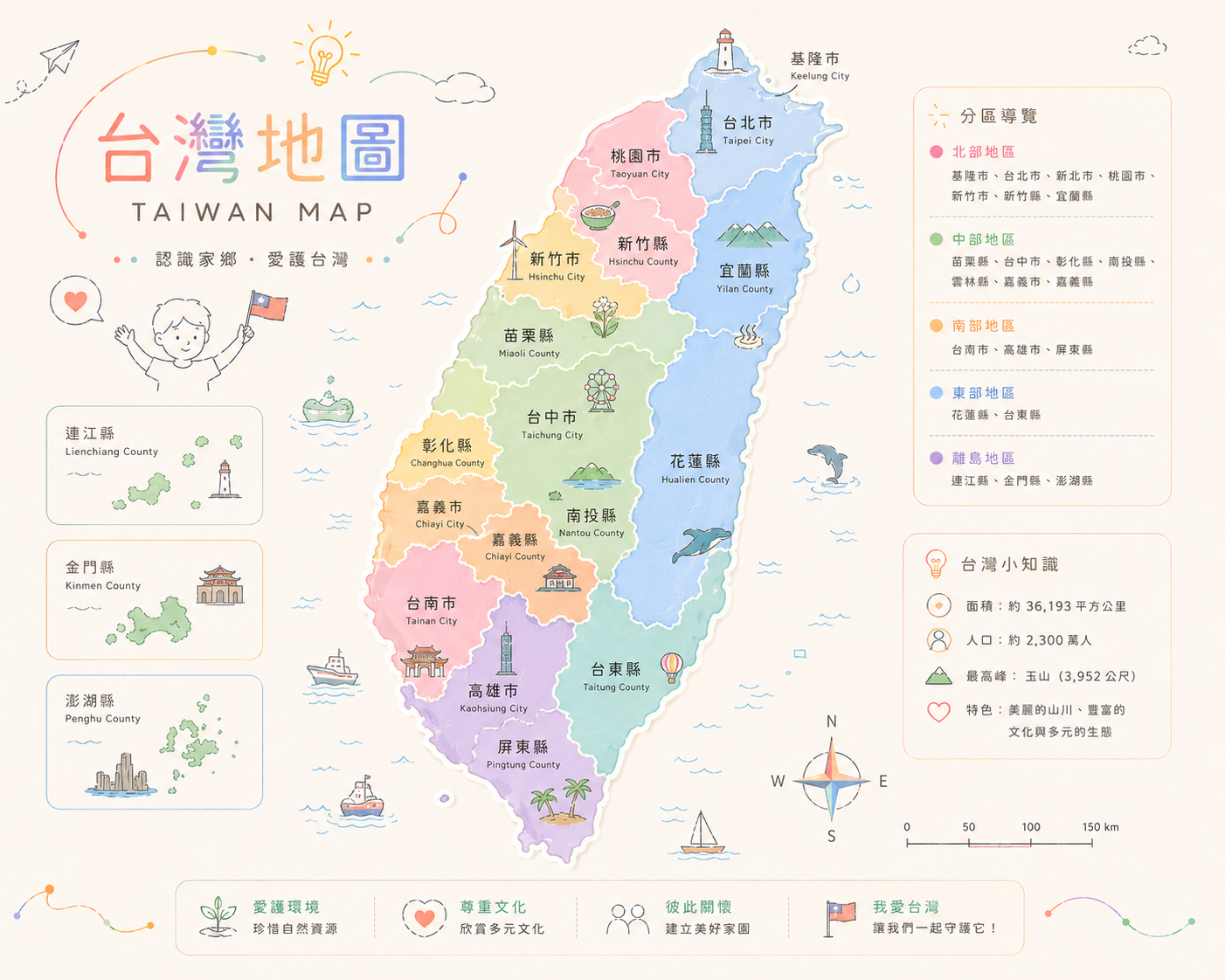 台灣地圖預覽